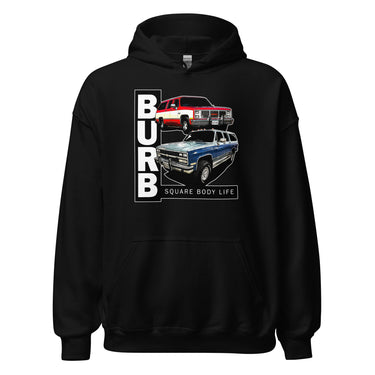 Square Body Suburban Hoodie in black